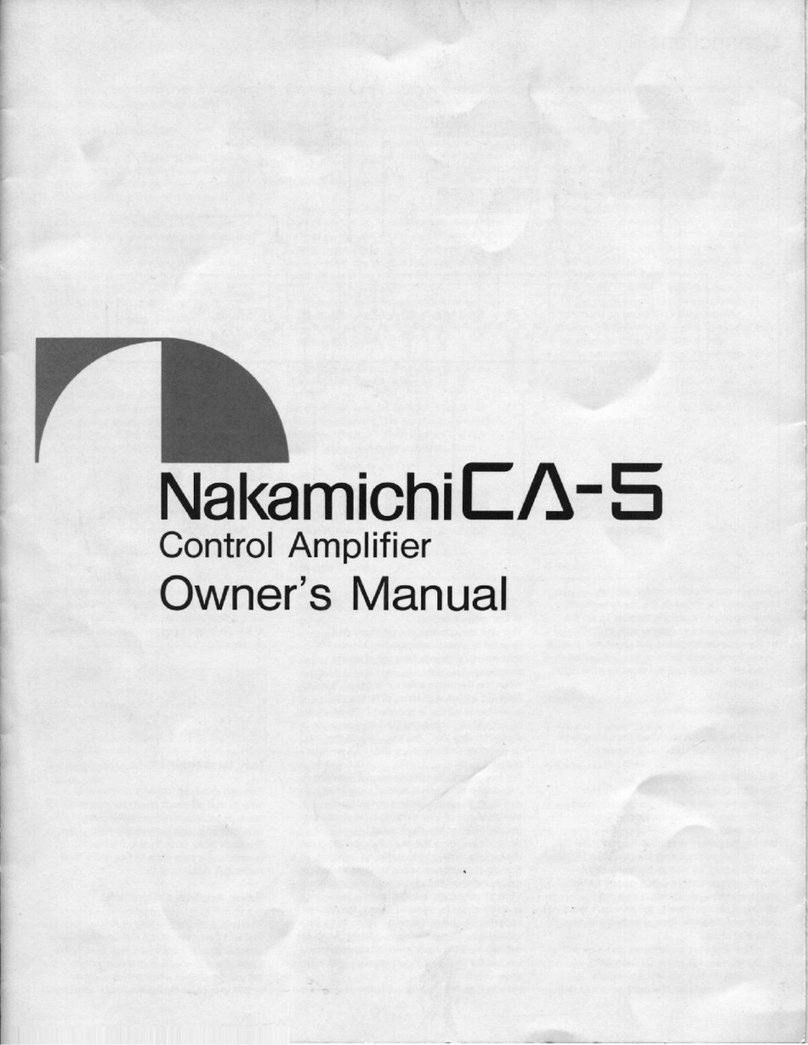 Nakamichi CA-5 Manuel utilisateur