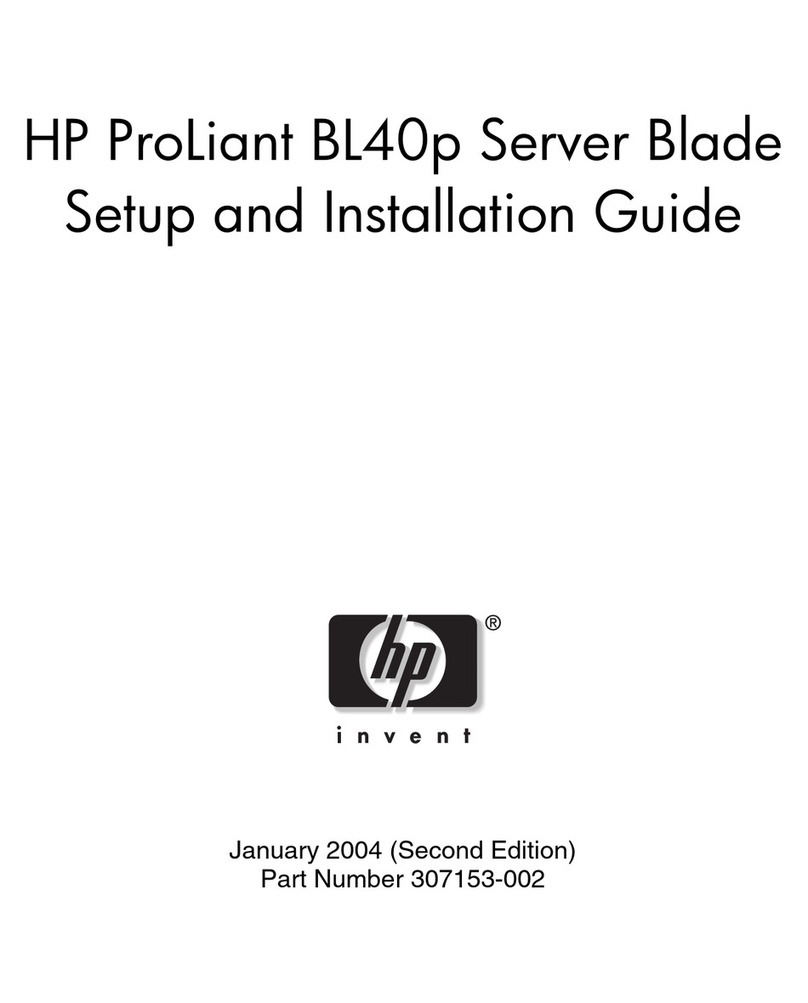 HP ProLiant BL40p Instructions d'utilisation et de sécurité