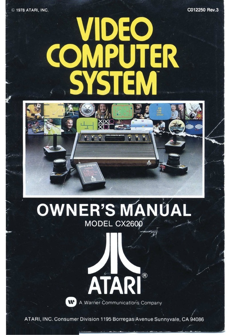 Atari CX2600 Manuel utilisateur Atari CX2600 Manuel utilisateur