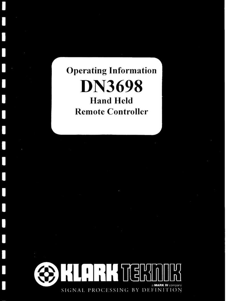Klark Teknik DN3698 Manuel du propriétaire