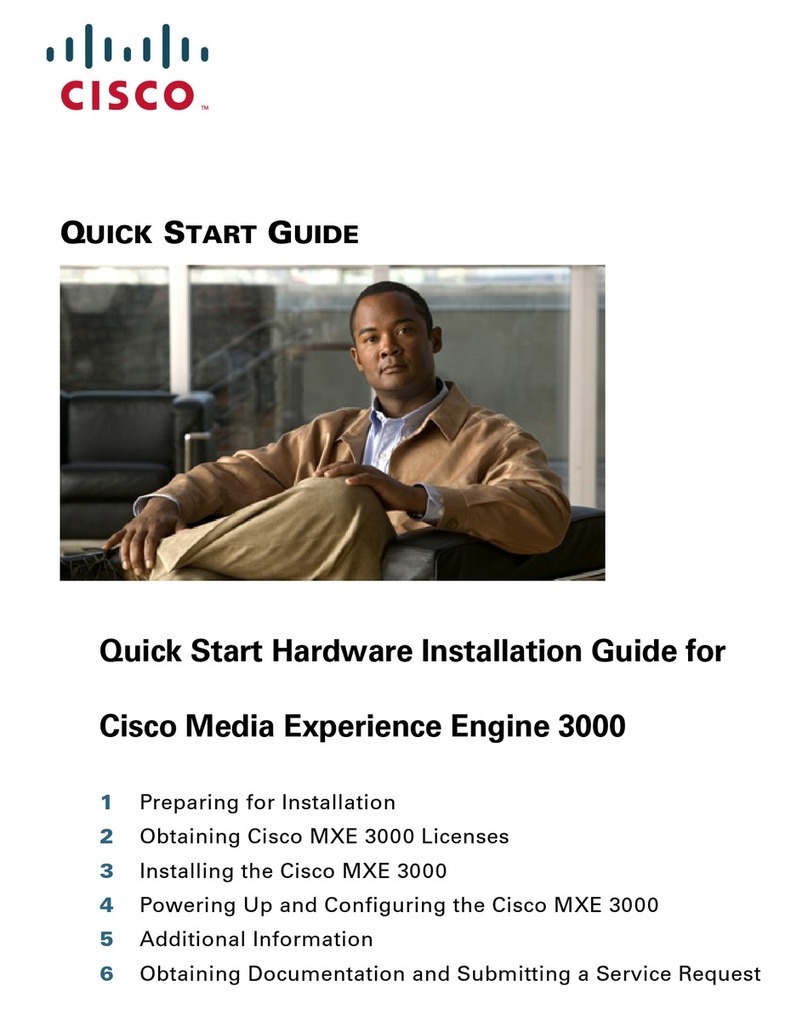 Cisco MXE 3000 Manuel