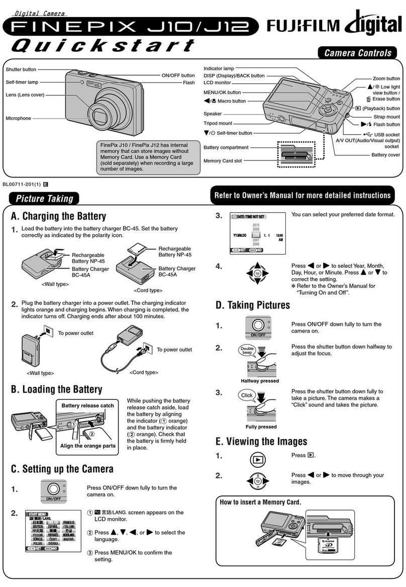 FujiFilm FinePix J10 Manuel utilisateur