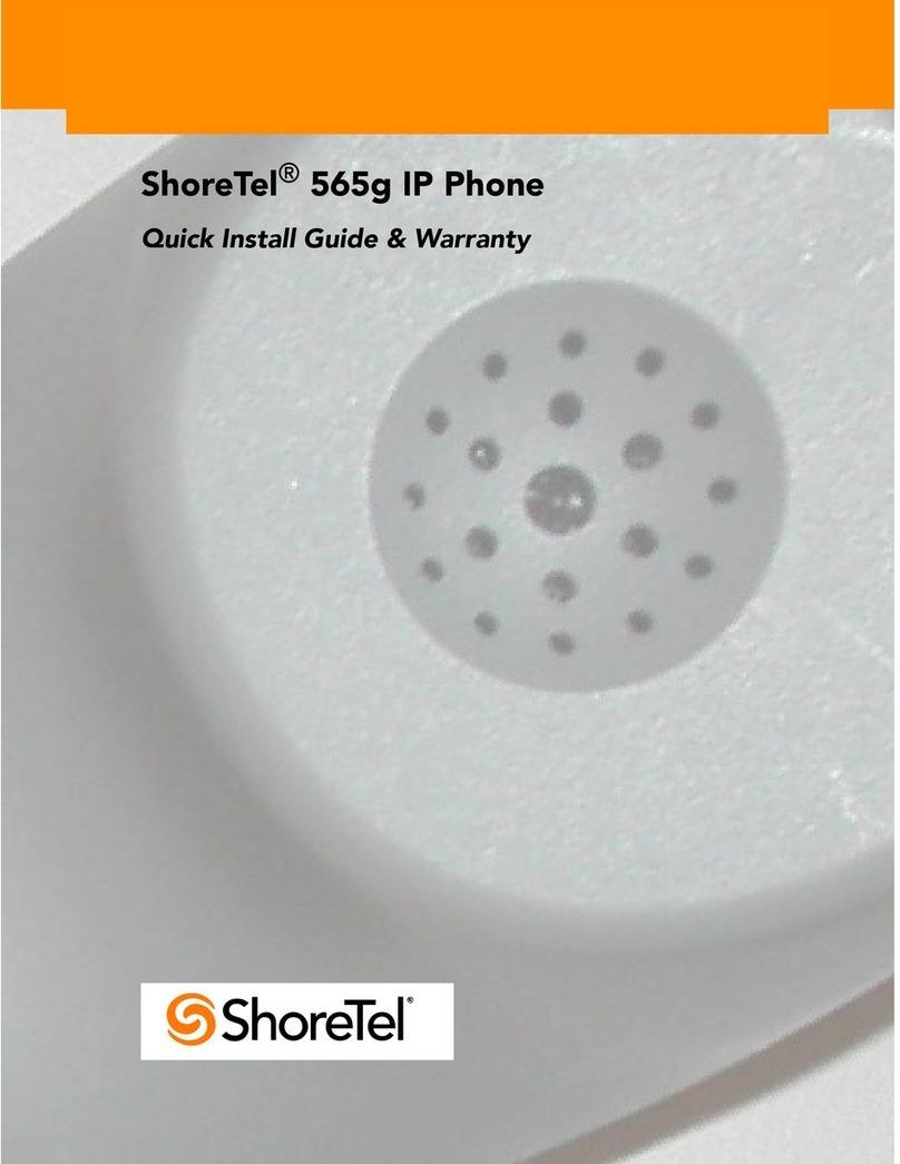 SHORE TEL 565g Manuel utilisateur