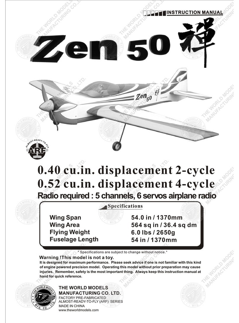 THE WORLD MODELS ZEN 50 Manuel utilisateur THE WORLD MODELS ZEN 50 Manuel utilisateur