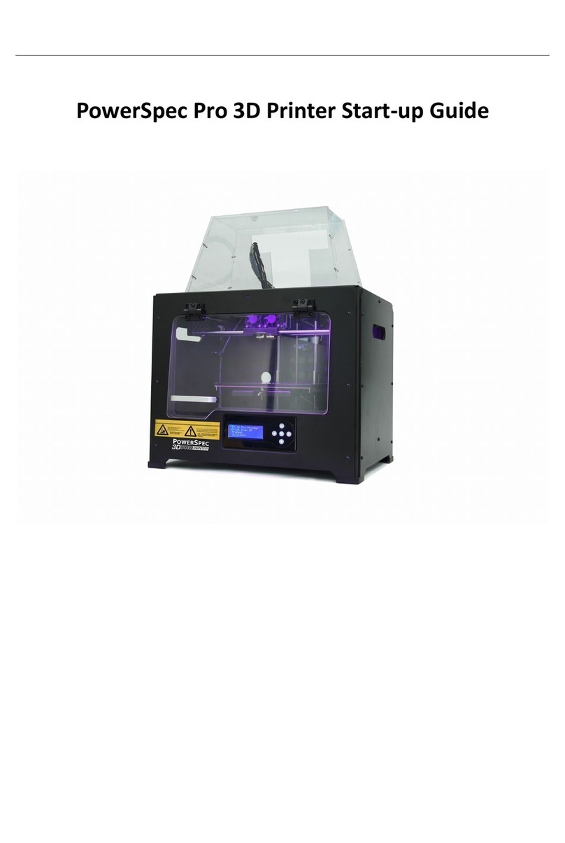 PowerSpec Pro 3D Printer Guide de l'utilisateur