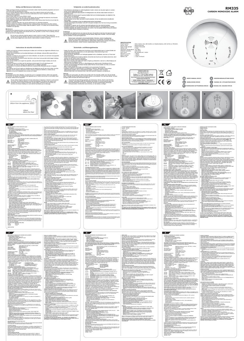 ELRO RM335 Manuel utilisateur