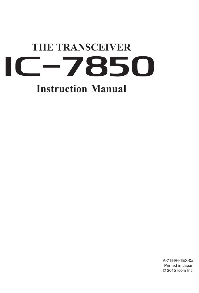 Icom iC-7850 Manuel utilisateur