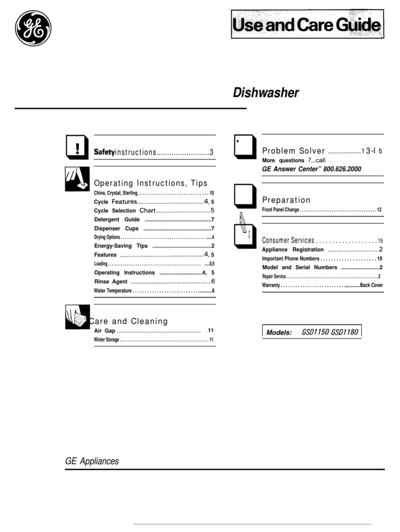 GE GSD1150 Manuel utilisateur