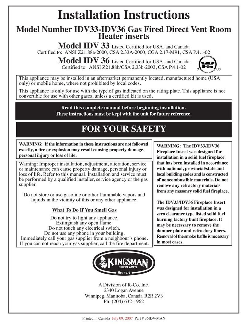 Kingsman IDV33-IDV36 Manuel utilisateur