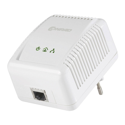 Conrad Powerline Adapter PL85D Manuel utilisateur