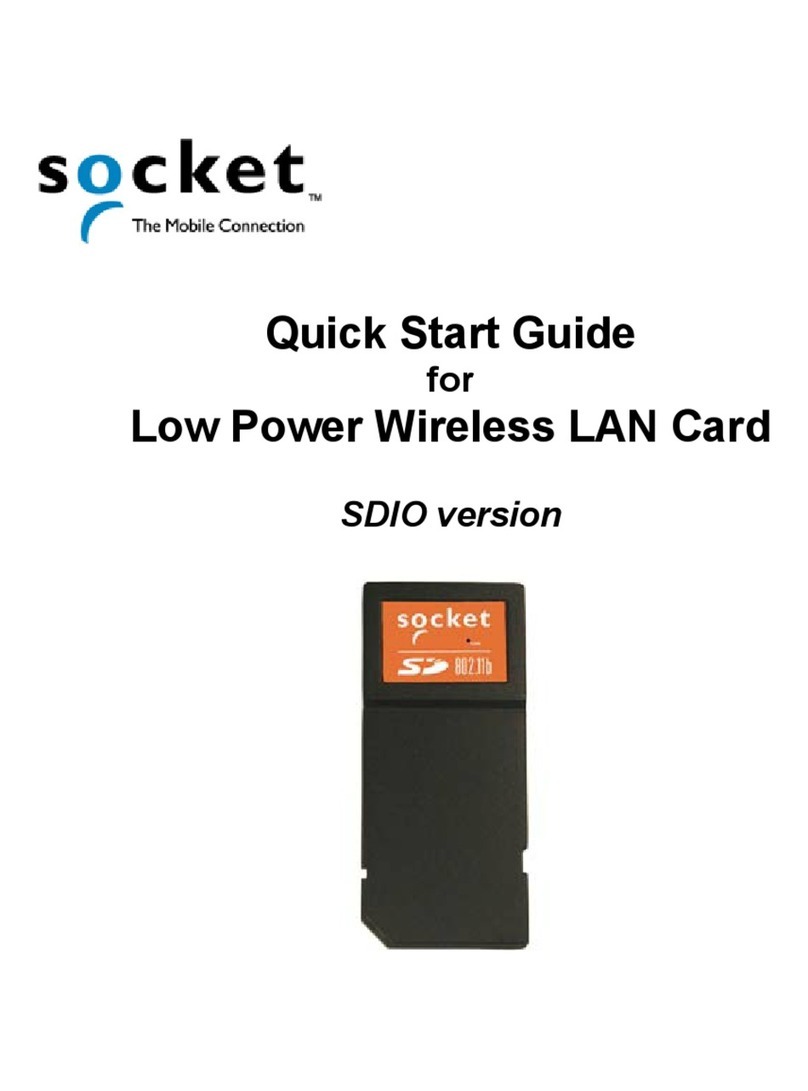 Socket LAN Card Manuel utilisateur