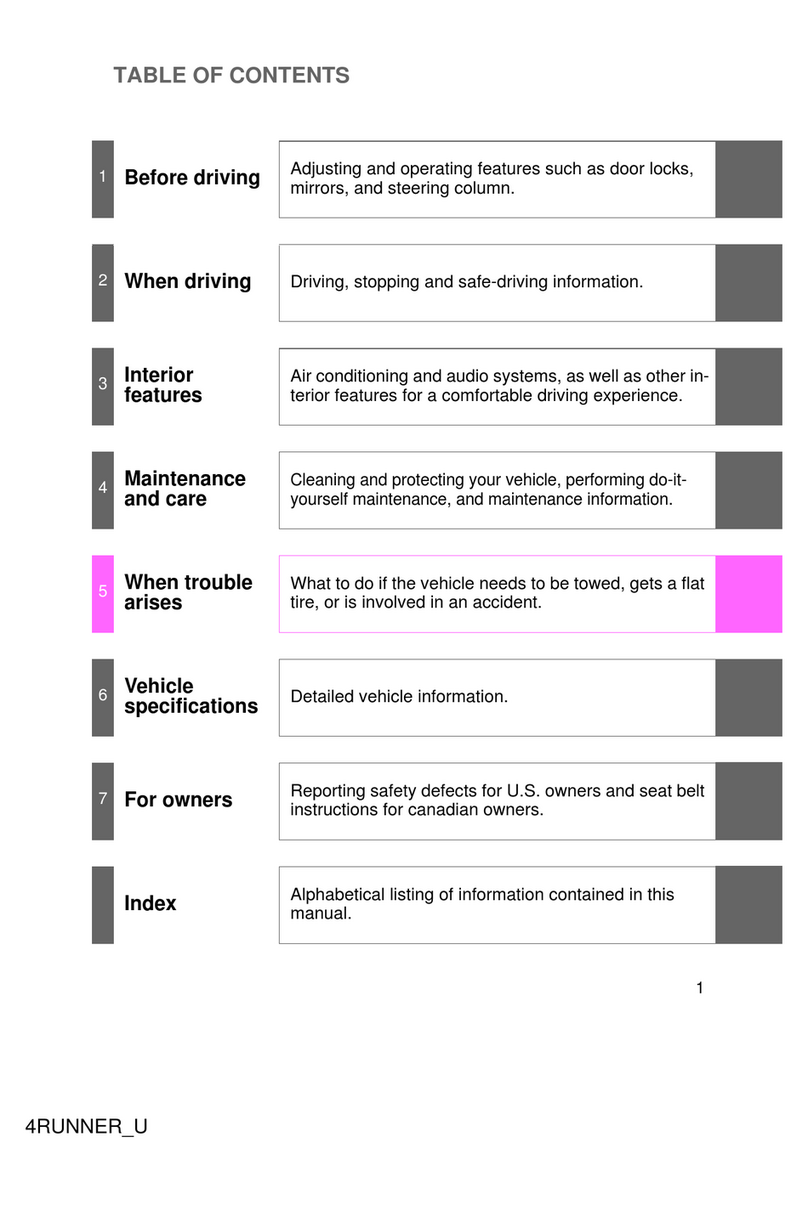 Toyota 4RUNNER BROCHURE 2011 Manuel utilisateur Toyota 4RUNNER BROCHURE 2011 Manuel utilisateur