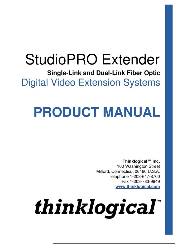 Thinklogical StudioPRO Manuel utilisateur