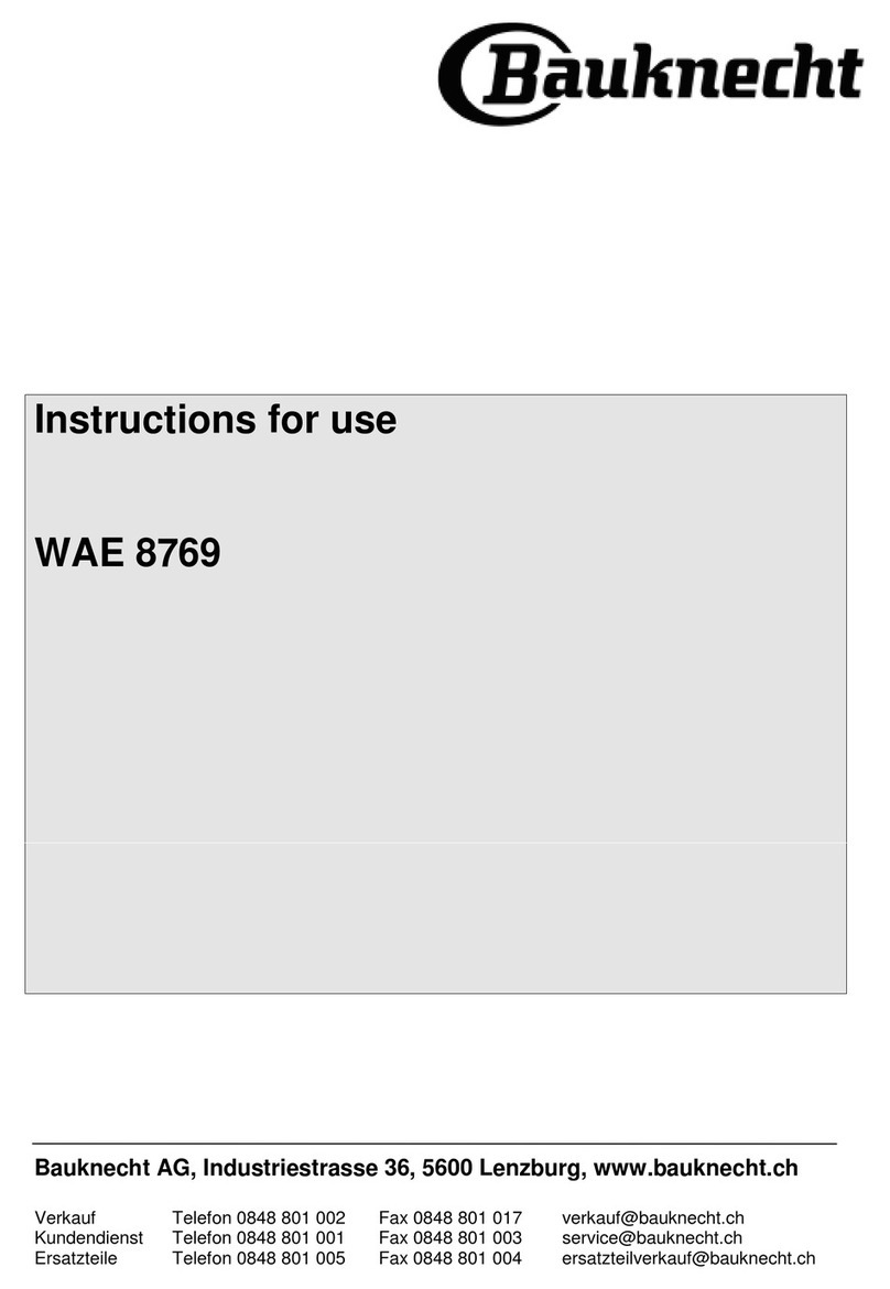 Bauknecht WAE 8769 Manuel utilisateur