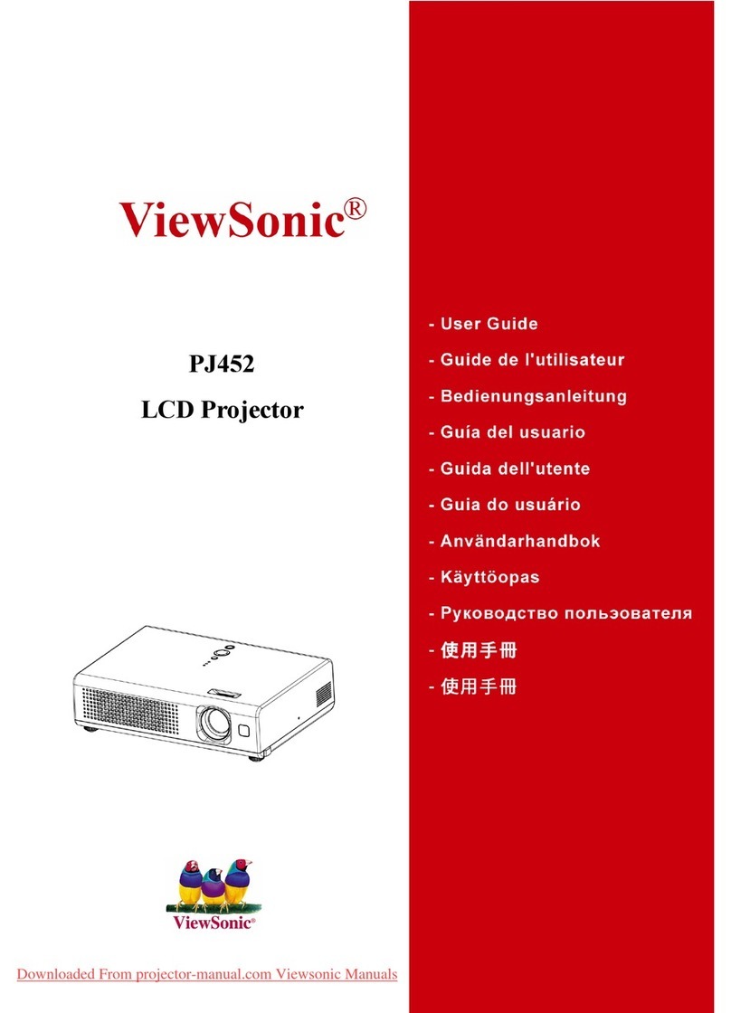 ViewSonic PJ452 - LCD XGA Projector-4.9LBS Manuel utilisateur