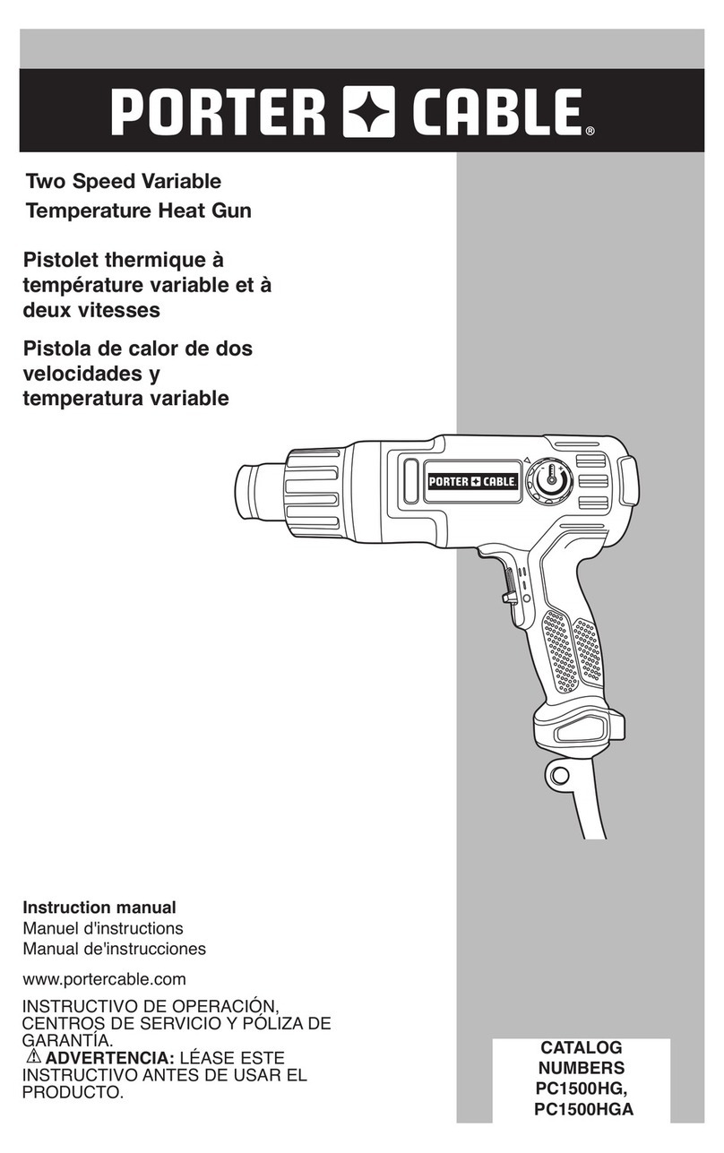 Porter-Cable PC1500HGA Manuel utilisateur