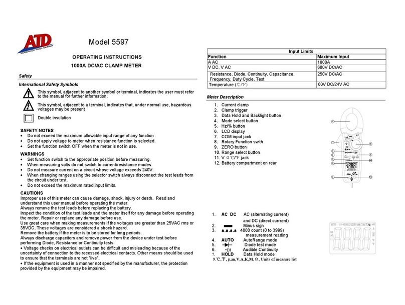 ATD Tools 5597 Manuel utilisateur