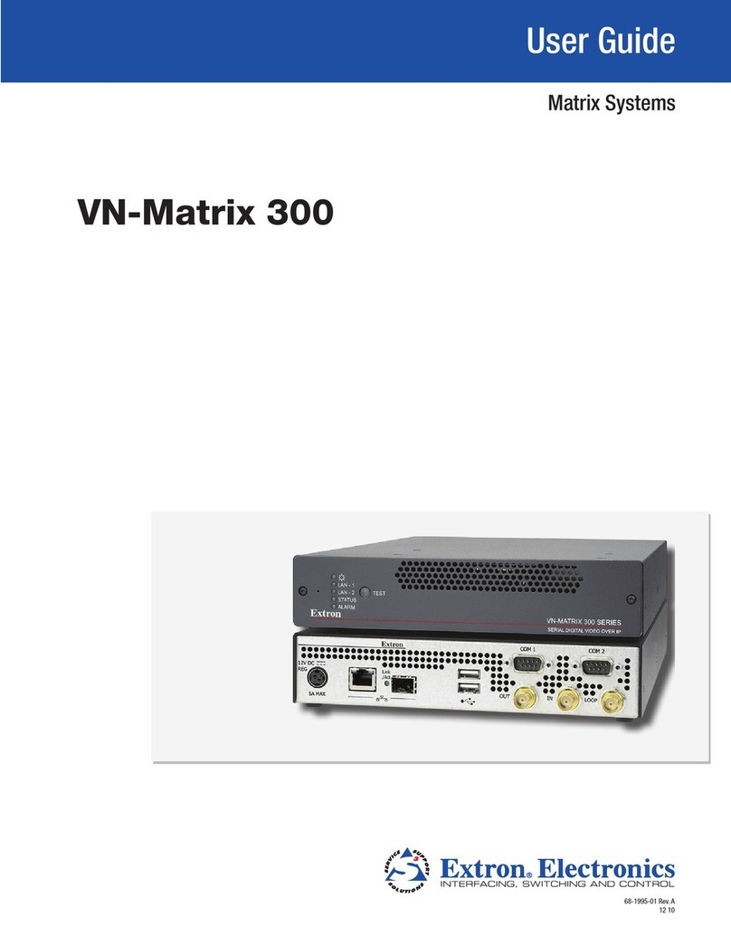 Extron electronics VN-Matrix 300 Manuel utilisateur