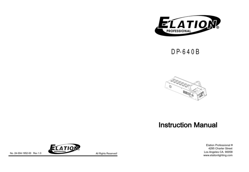 Elation DP-640B Manuel utilisateur