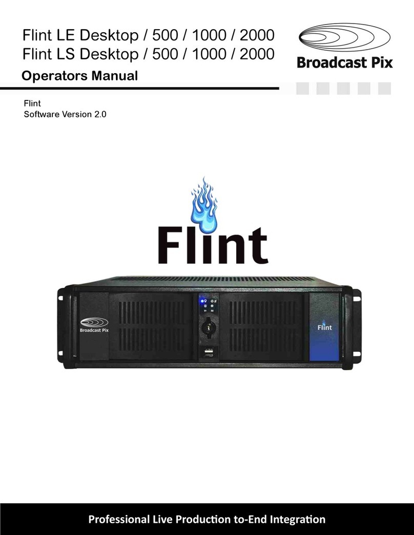 Broadcast Pix Flint LS 1000 Manuel utilisateur