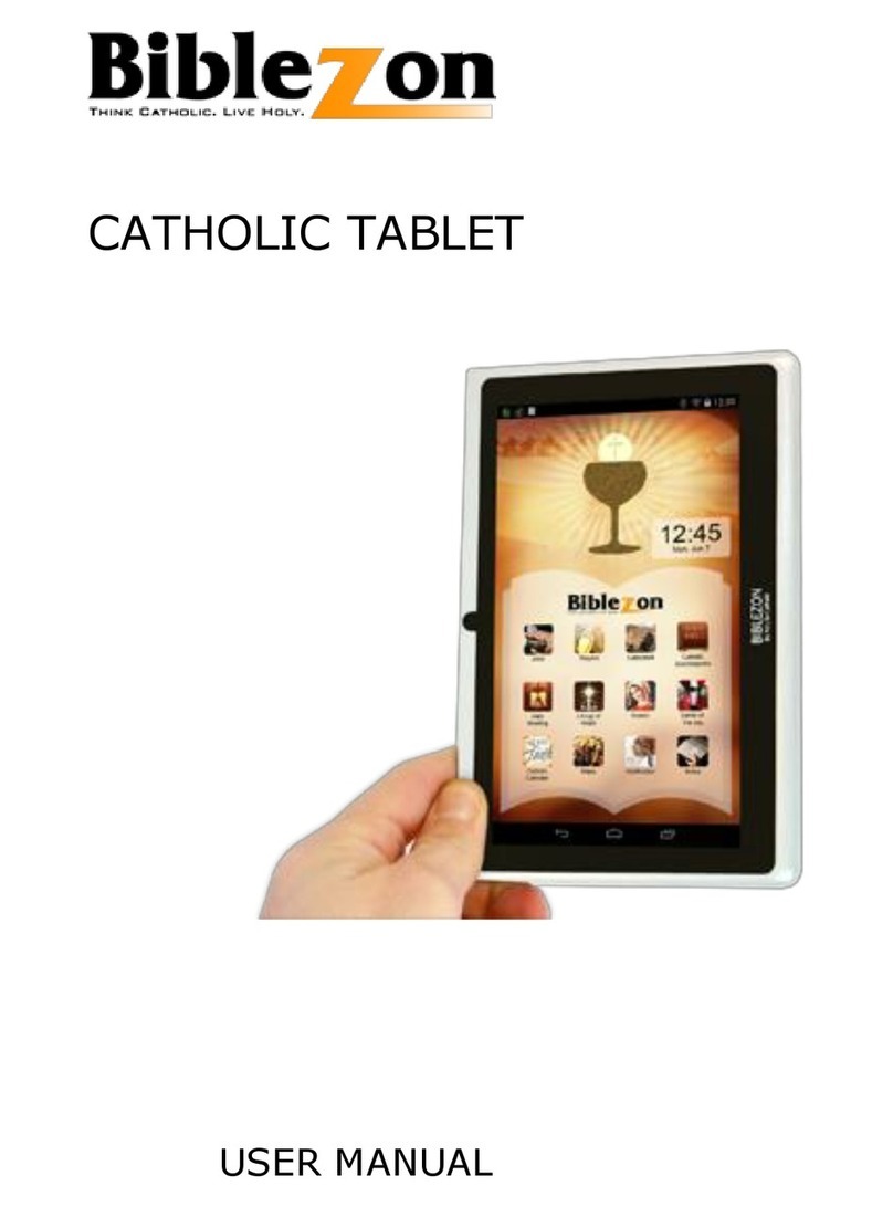 Biblezon CATHOLIC TABLET Manuel utilisateur