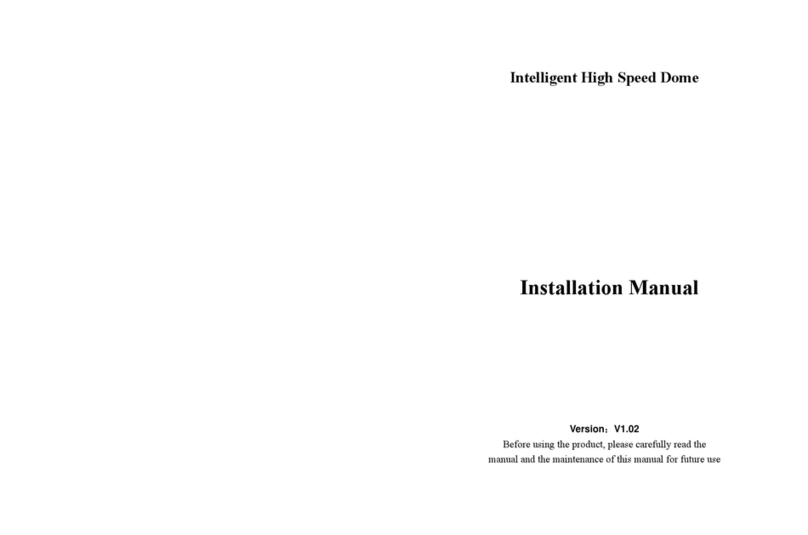 APPENDIX High speed dome camera Manuel utilisateur
