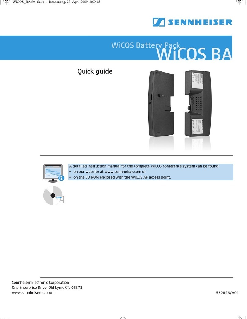 Sennheiser WiCOS BA Manuel utilisateur
