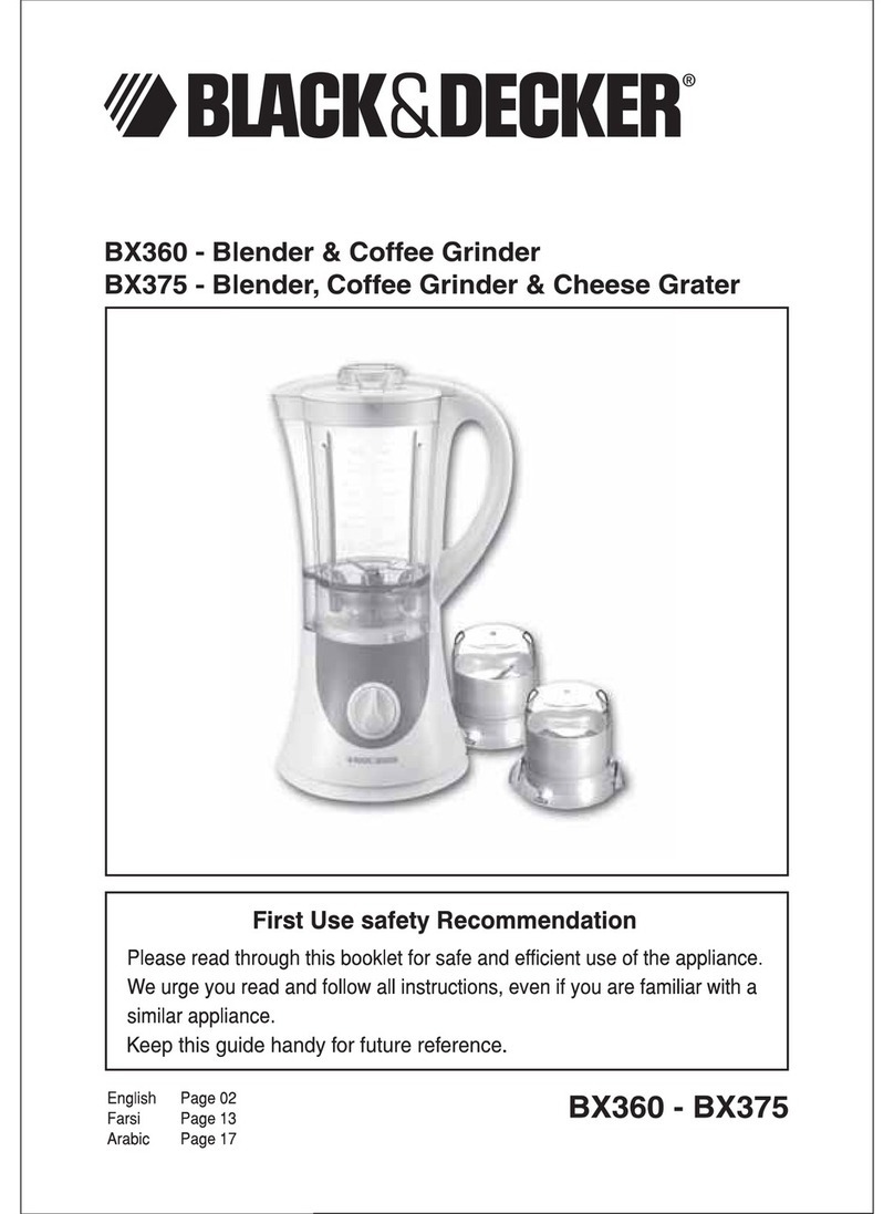 Black & Decker BX360 Manuel utilisateur