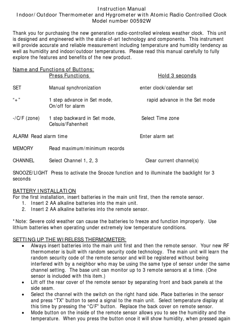 Chaney Instrument 00592W Manuel utilisateur Chaney Instrument 00592W Manuel utilisateur
