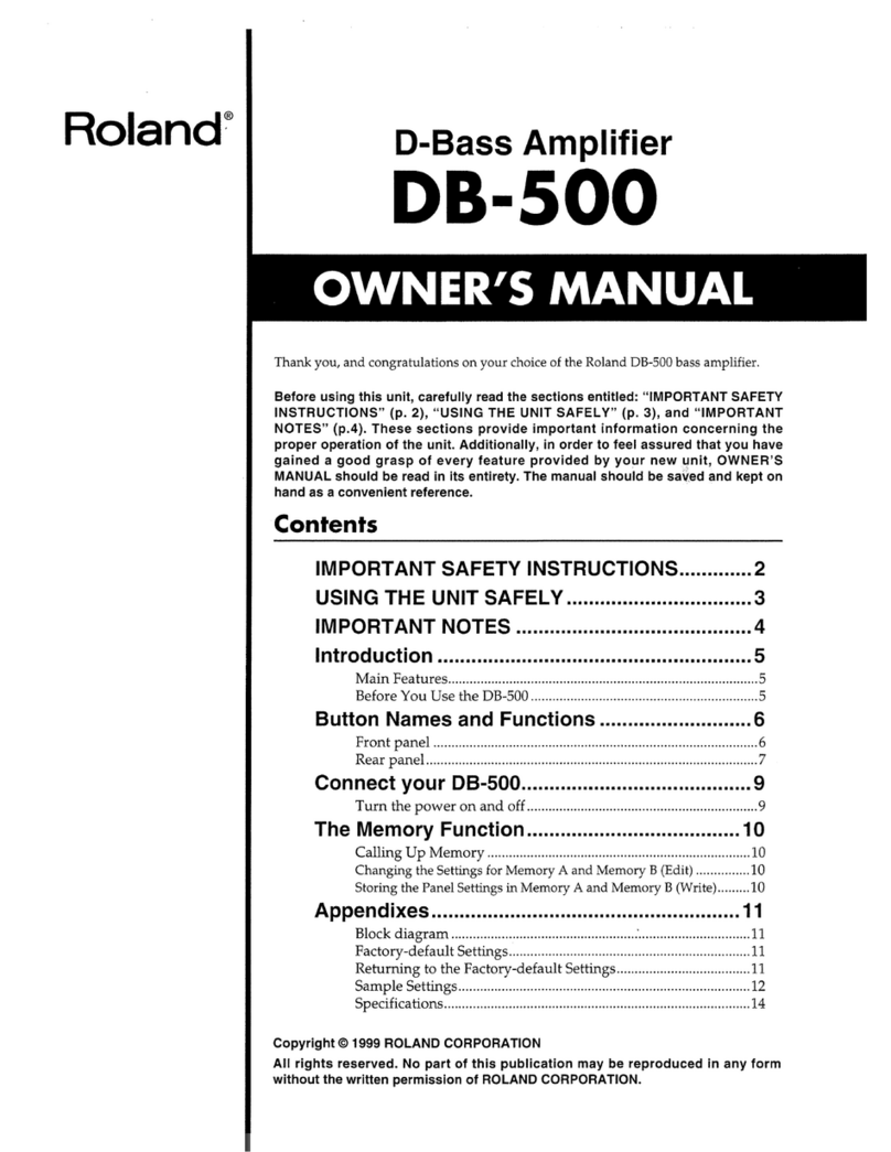 Roland DB-500 Manuel utilisateur