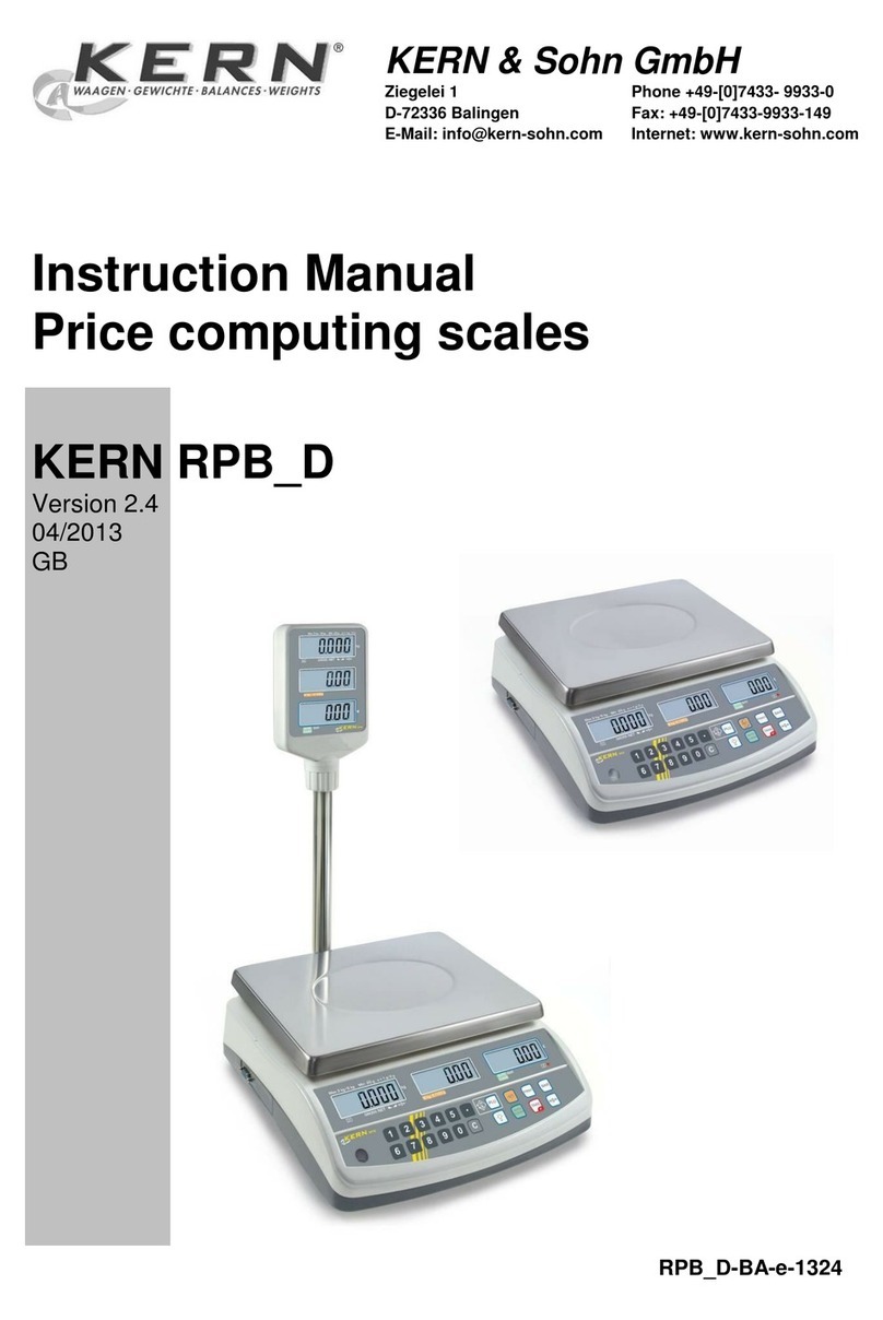 KERN RPB_D Manuel utilisateur