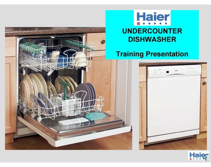 Haier UNDERCOUNTER DISHWASHER Manuel utilisateur
