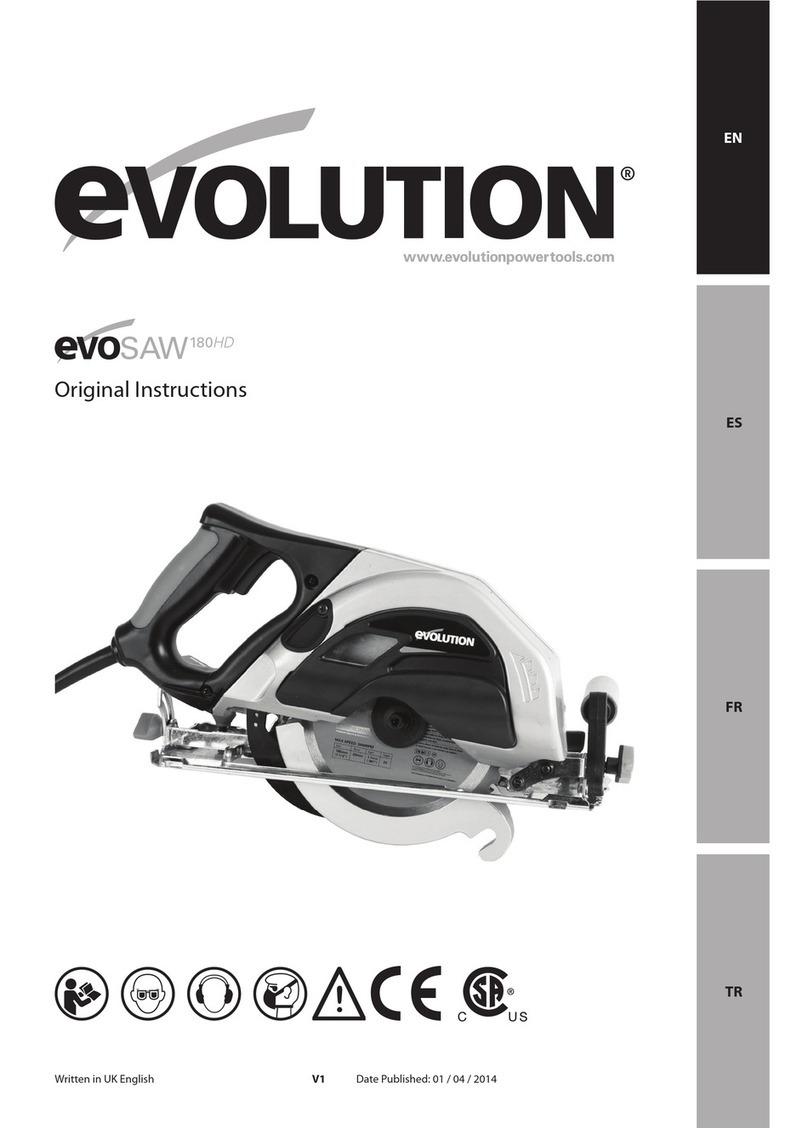 Evolution EvoSaw180HD Manuel utilisateur