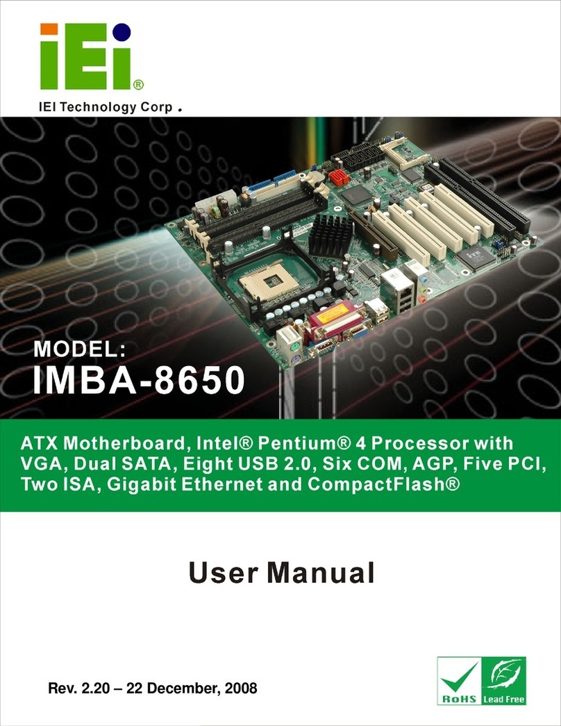 IEI Technology IMBA-8650 Manuel utilisateur