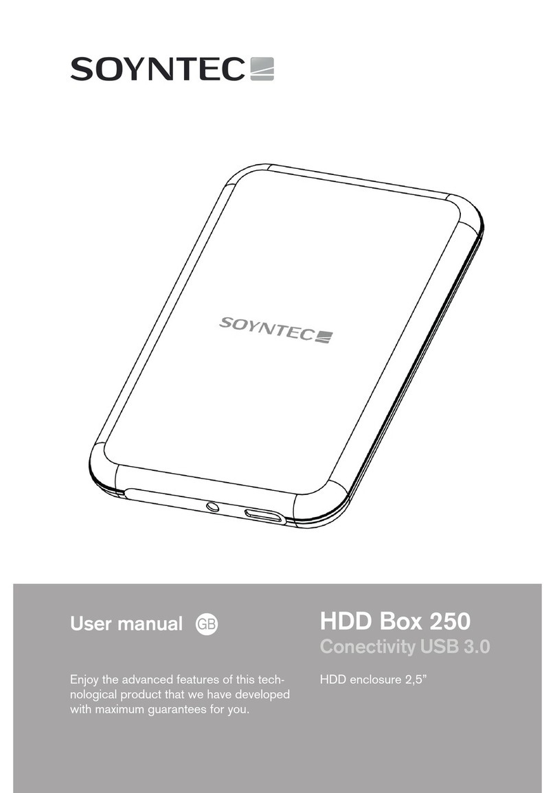 Soyntec HDD Box 250 Manuel utilisateur