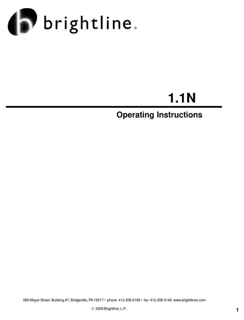Brightline 1.1N Manuel utilisateur Brightline 1.1N Manuel utilisateur
