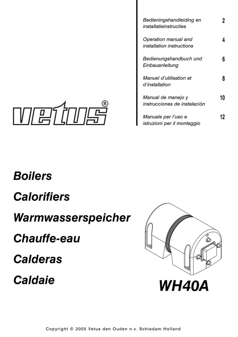Vetus WH40A Fiche technique