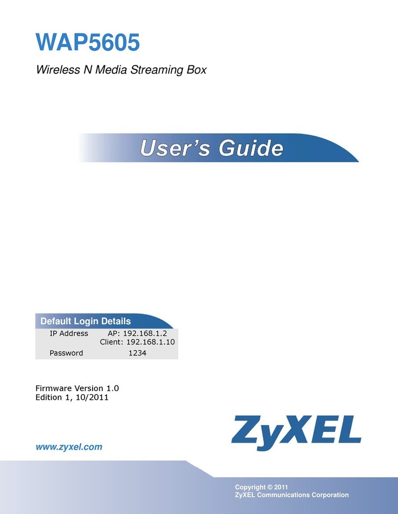 ZyXEL Communications WAP5605 Manuel utilisateur