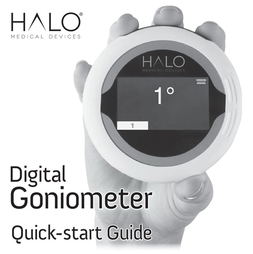 Halo Digital Goniometer Manuel utilisateur