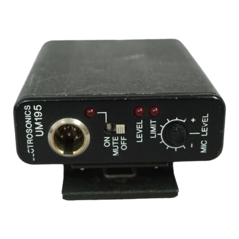 Lectrosonics UM195 Manuel utilisateur