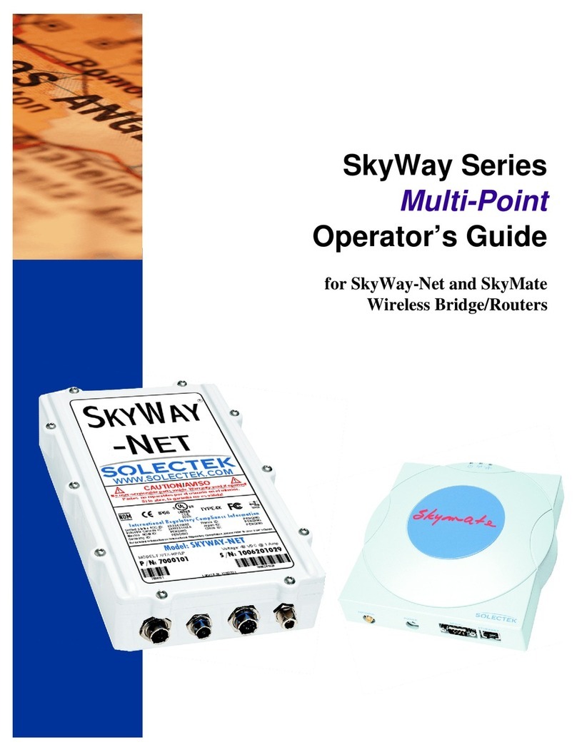 Solectek SkyWay-Net Manuel utilisateur Solectek SkyWay-Net Manuel utilisateur