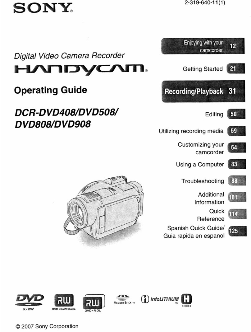 Sony Handycam DCR-DVD408 Manuel utilisateur
