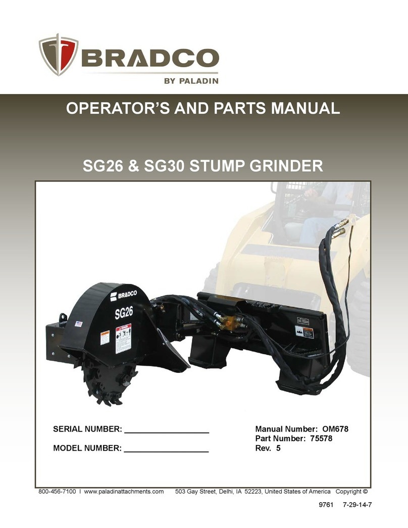 Bradco SG26 Manuel du produit