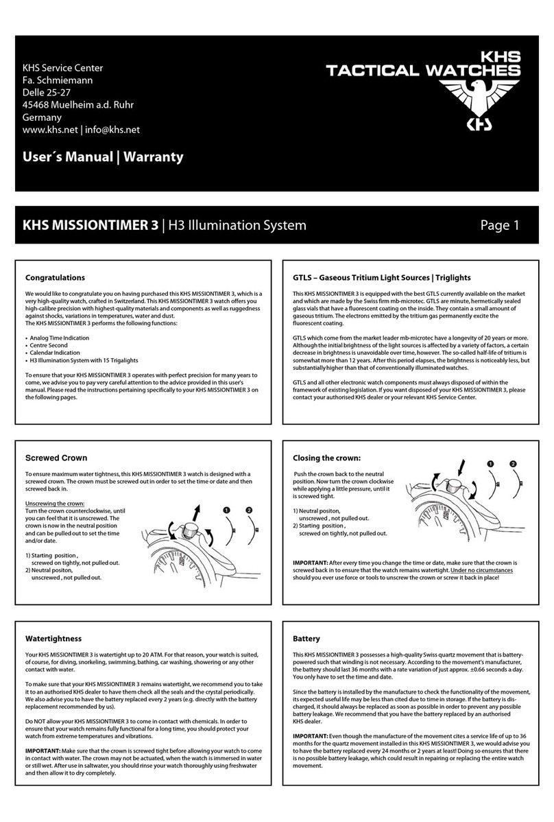 KHS MISSIONTIMER 3 Manuel utilisateur