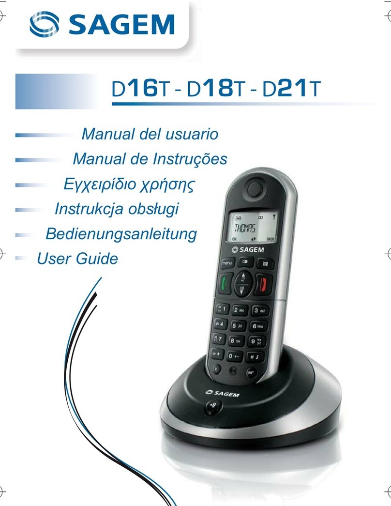 Sagem D16T Manuel utilisateur Sagem D16T Manuel utilisateur