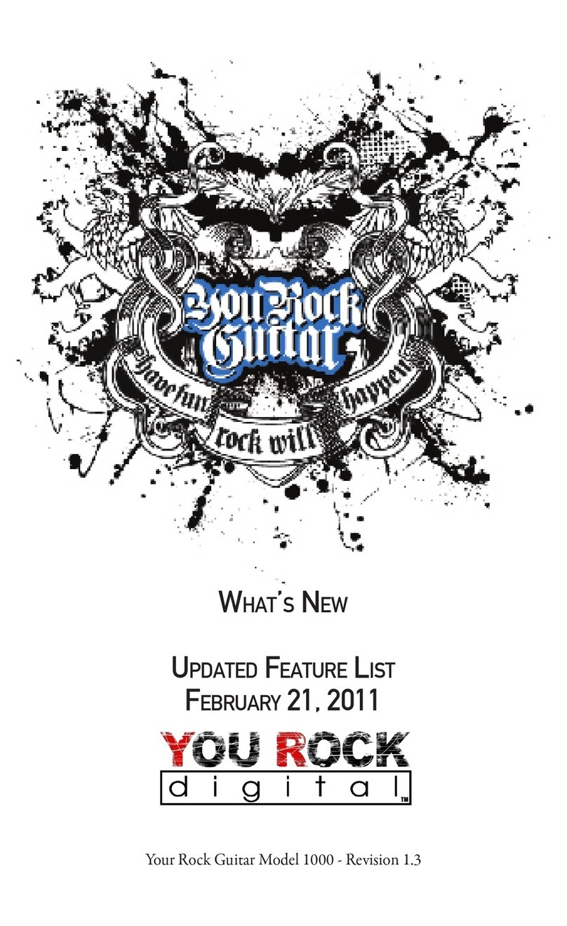 Your Rock Guitar 1000 Manuel utilisateur