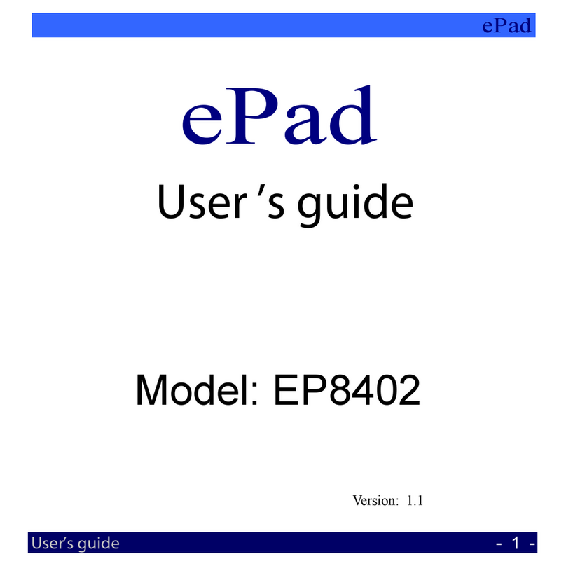 ePad EP8402 Manuel utilisateur