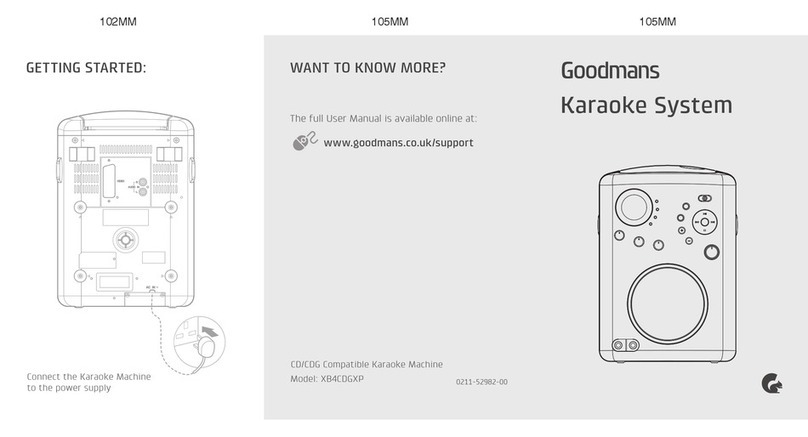 Goodmans XB4CDGXP Manuel utilisateur