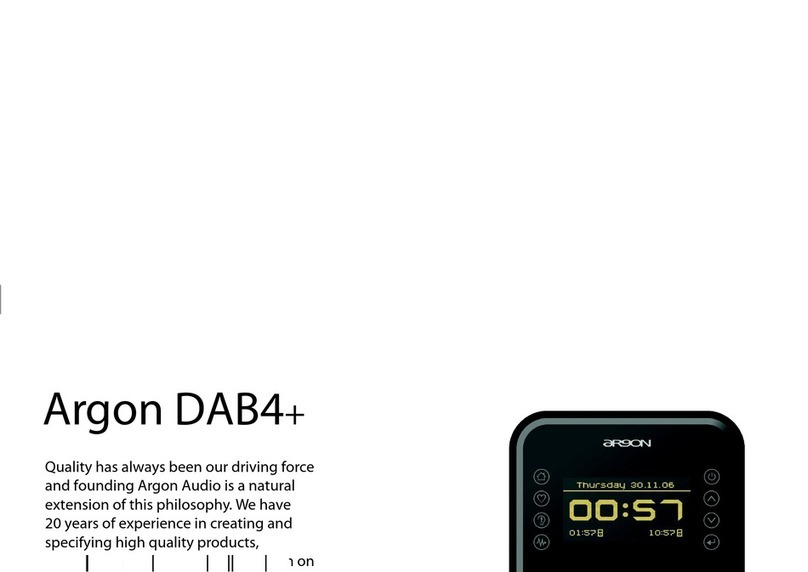 argon audio DAB4+ Manuel utilisateur