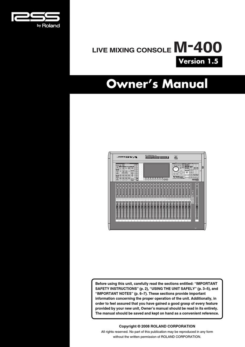 RSS M-400 Manuel utilisateur RSS M-400 Manuel utilisateur